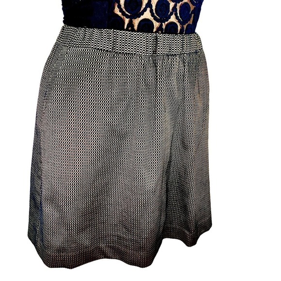 Madewell Black & Gold Metallic Jacquard Mini Party Skirt with Pockets XS - Picture 3 of 13